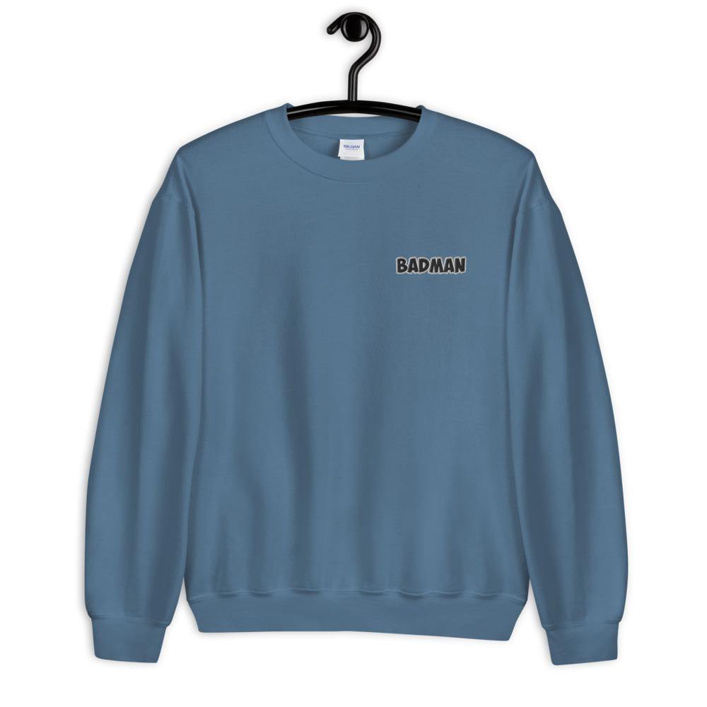 Embroidered BADMAN Sweatshirt - PlanetGoku